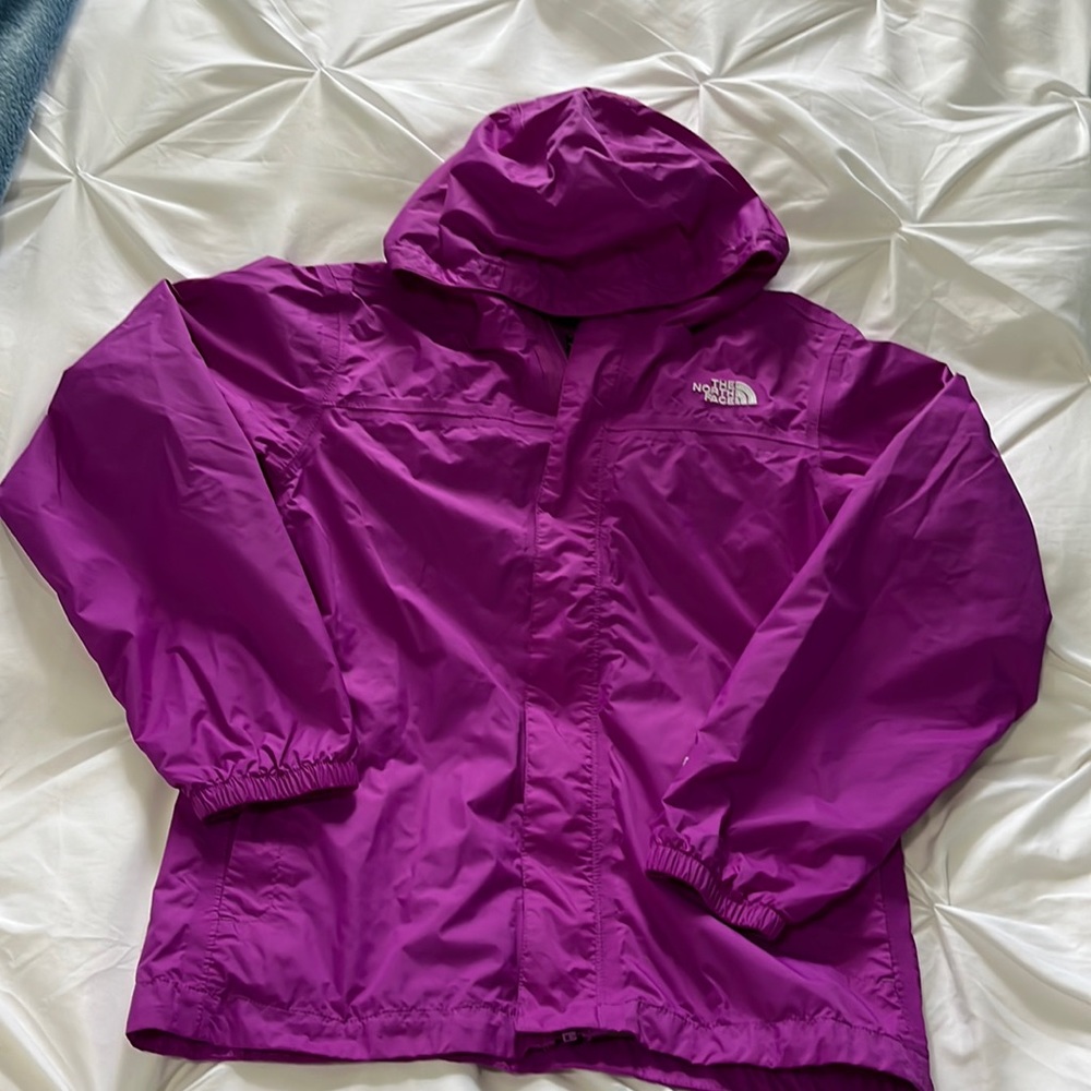 The north face girls rain jacket